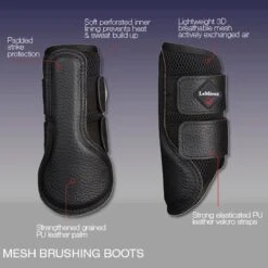 LeMieux Mesh Brushing Boots -Lemieux Store 33266 black diagram