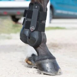 LeMieux Derby ProJump Tendon Boots -Lemieux Store 33268 black lifestyle 1