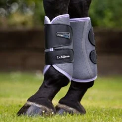 LeMieux Carbon Mesh Wrap Boots -Lemieux Store 33287 wisteriagrey l1