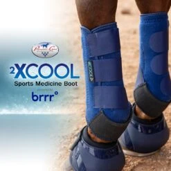 Professional's Choice 2XCOOL Sports Medicine Boots- Pair -Lemieux Store 33362 navy onhorse