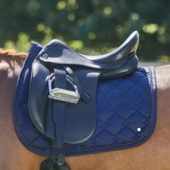 SmartPak Luxe Collection Dressage Saddle Pad -Lemieux Store 33397 navy 8901