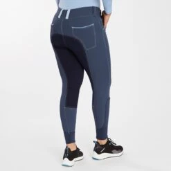 Piper Evolution Mid-rise Breeches By SmartPak - Full Seat -Lemieux Store 33428 darkridgebluelight 3456