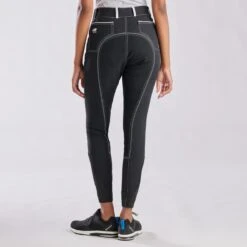 Piper Evolution High-Rise Breeches By SmartPak - Full Seat -Lemieux Store 33429 black white 8940