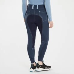 Piper Evolution High-Rise Breeches By SmartPak - Full Seat -Lemieux Store 33429 darkridgebluelight 8018
