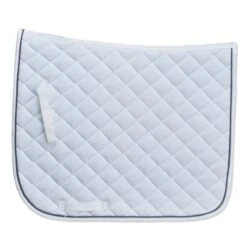 SmartTherapy® ThermoBalance® Ceramic Oversized Dressage Saddle Pad -Lemieux Store 33483 white grey trim 5529