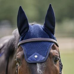 SmartPak Luxe Collection Ear Bonnet -Lemieux Store 33487 navy l 1