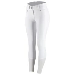 Horze Angelina Silicone Full Seat Breeches -Lemieux Store 33704 white front