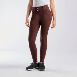 Horze Mia Thermo Silicone Full Seat Breeches -Lemieux Store 33710 dark brown 6008