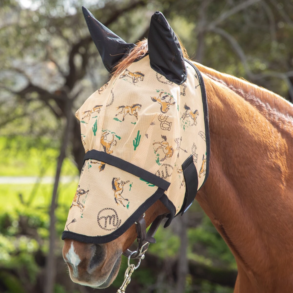 Mackey Mesh Fly Mask W/ Ears And Detachable Nose 2 Mackey Mesh Fly Mask W/ Ears And Detachable Nose - Image 2