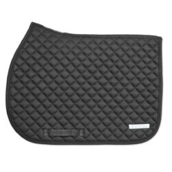 SmartPak Deluxe Organic Cotton Medium Diamond AP Saddle Pad -Lemieux Store 33835 black 1