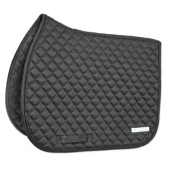 SmartPak Deluxe Organic Cotton Medium Diamond AP Saddle Pad -Lemieux Store 33835 black 2
