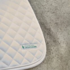 SmartPak Deluxe Organic Cotton Medium Diamond AP Saddle Pad -Lemieux Store 33836 white 7450 1