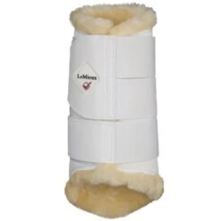 LeMieux Fleece Lined Brushing Boots -Lemieux Store 33844 white 2