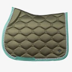 PS Of Sweden Signature Jump Saddle Pad 12 PS Of Sweden Signature Jump Saddle Pad -Lemieux Store 33884 olive 1