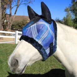 Kensington Fleece Fly Mask With Ears -Lemieux Store 33891 kentuckyblue