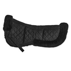 SmartPak Shimmable Sheepskin Half Pad -Lemieux Store 33906 black 1