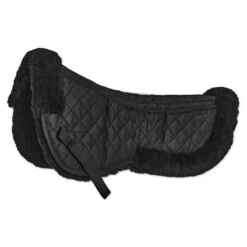 SmartPak Shimmable Sheepskin Half Pad -Lemieux Store 33906 black 2