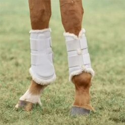 SmartPak Deluxe Fleece Lined Sport Boots -Lemieux Store 33907 white 7516