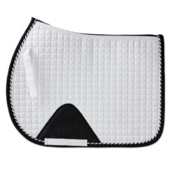 SmartPak Deluxe AP Saddle Pad With Mesh Spine And COOLMAX® 8 SmartPak Deluxe AP Saddle Pad With Mesh Spine And COOLMAX® -Lemieux Store 33912 white 1
