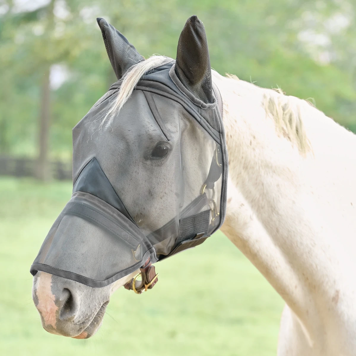 SmartPak Fine Mesh Fly Mask With Extended Nose 1 SmartPak Fine Mesh Fly Mask With Extended Nose
