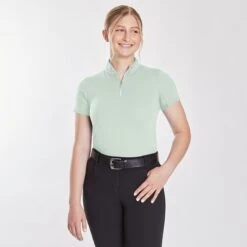 Hadley SunShield 1/4 Zip Short Sleeve By SmartPak - Clearance! 10 Hadley SunShield 1/4 Zip Short Sleeve By SmartPak - Clearance! -Lemieux Store 33993 lightfern 1