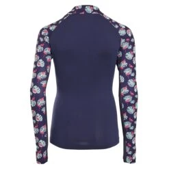 Piper SmartCore™ Block Print Long Sleeve Kids 1/4 Zip Sun Shirt By SmartPak - Clearance! -Lemieux Store 34004 flamingos 26448