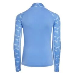 Piper SmartCore™ Block Print Long Sleeve Kids 1/4 Zip Sun Shirt By SmartPak - Clearance! -Lemieux Store 34004 runninghorses 26439