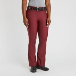 Piper Fusion Boot Cut Breech By SmartPak- Knee Patch - Clearance! -Lemieux Store 34032 merlot 1
