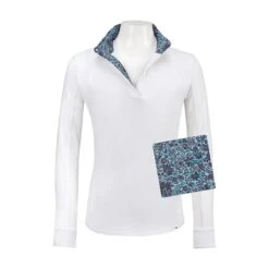 RJ Classics Maddie Jr Long Sleeve Show Shirt W/ 37.5 Temperature Regulating Technology - Clearance! 18 RJ Classics Maddie Jr Long Sleeve Show Shirt W/ 37.5 Temperature Regulating Technology - Clearance! -Lemieux Store 34066 bluepaisleyfloral 3