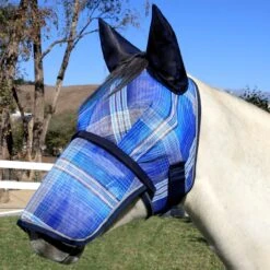 Kensington Fly Mask W/ Soft Ears And Removable Nose 11 Kensington Fly Mask W/ Soft Ears And Removable Nose -Lemieux Store 34165 kentuckyblue