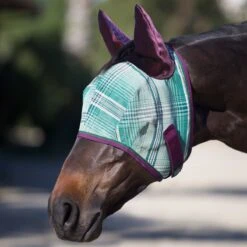 Kensington Fly Mask With Ears And Forelock Hole -Lemieux Store 34174 imperialjade