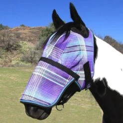 Kensington Fly Mask W/Removable Nose Without Ears 9 Kensington Fly Mask W/Removable Nose Without Ears -Lemieux Store 34175 lavendermint