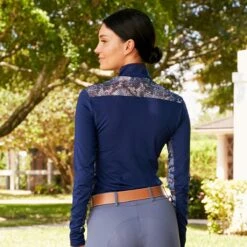 RJ Classics Ella Long Sleeve W/ 37.5® Temperature Regulating Technology - Clearance! -Lemieux Store 34208 medievalblue l2