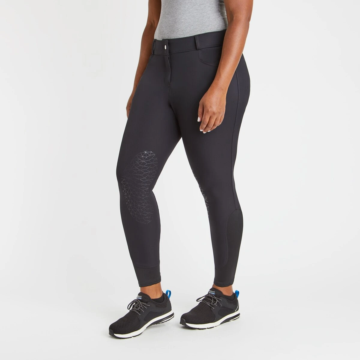 Hadley Mid-Rise Silicone Grip Breeches By SmartPak - Knee Patch 2 Hadley Mid-Rise Silicone Grip Breeches By SmartPak - Knee Patch - Image 2