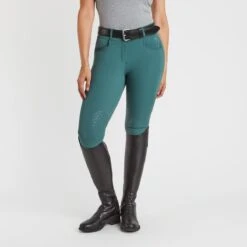 Hadley Mid-Rise Silicone Grip Breeches By SmartPak - Knee Patch 13 Hadley Mid-Rise Silicone Grip Breeches By SmartPak - Knee Patch -Lemieux Store 34408 darkemerald 1