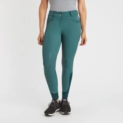 Hadley Mid-Rise Silicone Grip Breeches By SmartPak - Knee Patch 14 Hadley Mid-Rise Silicone Grip Breeches By SmartPak - Knee Patch -Lemieux Store 34408 darkemerald 2