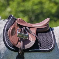 SmartPak Luxe Collection AP Saddle Pad - Velvet & Pearls Collection -Lemieux Store 34455 black 8487