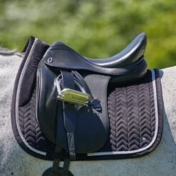 SmartPak Luxe Collection Dressage Saddle Pad - Velvet & Pearls Collection -Lemieux Store 34457 black 8474