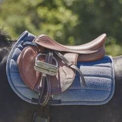 SmartPak Deluxe Wool Blend AP Saddle Pad - Clearance! -Lemieux Store 34459 navy 8822