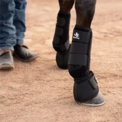 J5 Equine Premium Splint Boots -Lemieux Store 34534 black 1