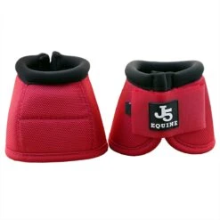J5 Equine Premium Bell Boots -Lemieux Store 34535 red 1