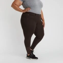 Piper Knit Mid-Rise Breeches By SmartPak - Full Seat - Clearance! -Lemieux Store 34544 brownquartz 4