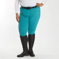 Piper Knit High-Rise Breeches By SmartPak - Full Seat -Lemieux Store 34549 darkeucalyptus 0977