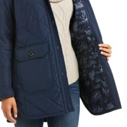 Ariat Belmont Shirt Jacket -Lemieux Store 34582 navy 3