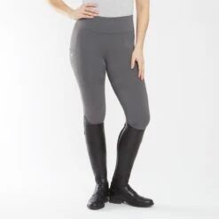 Piper Extended Silicone Grip Tights -Lemieux Store 34987 charcoal 1