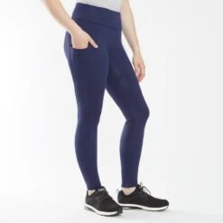 Piper Extended Silicone Grip Tights -Lemieux Store 34987 navy 3