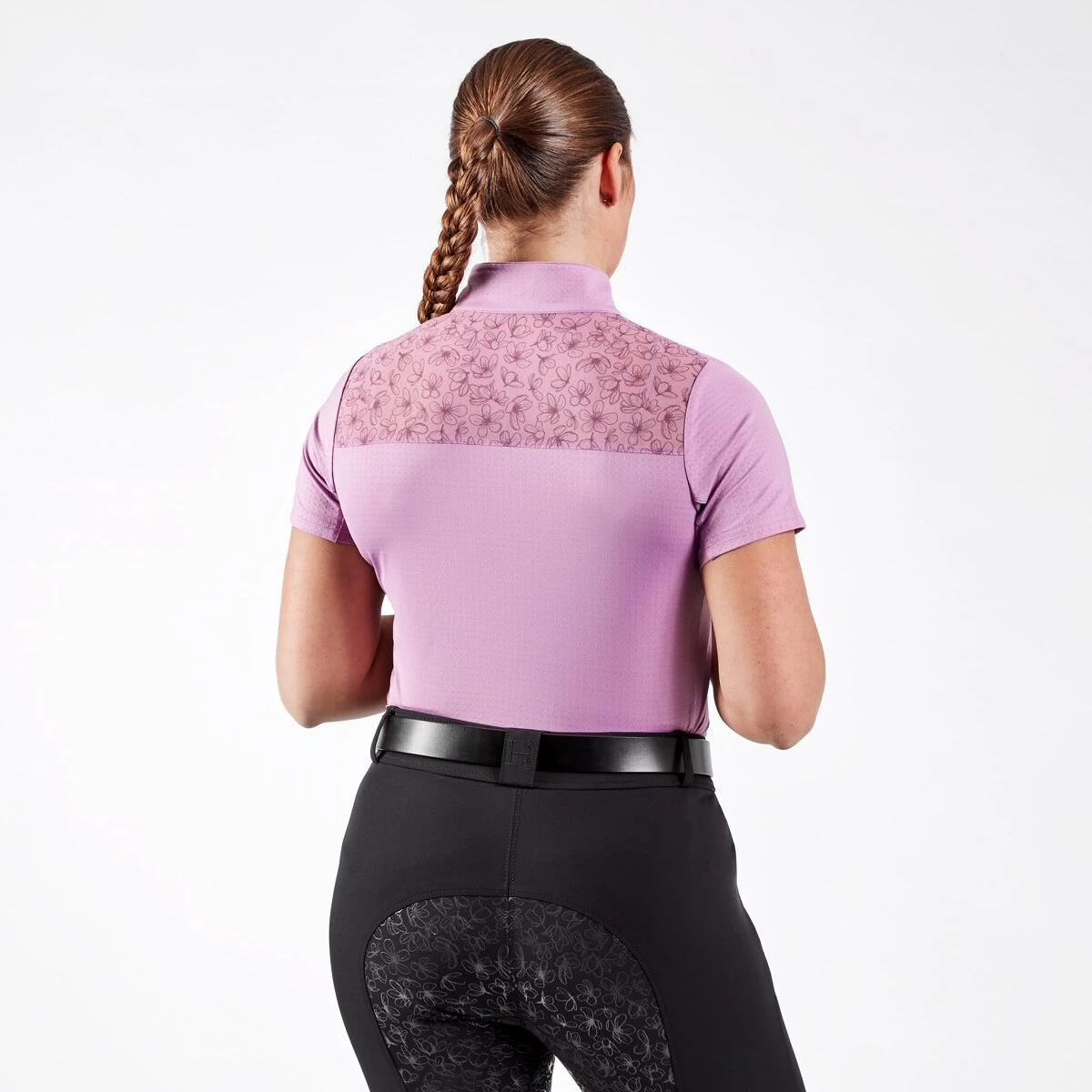 Hadley Sunshield 1/4 Zip Printed Short Sleeve By SmartPak - Clearance! 2 Hadley Sunshield 1/4 Zip Printed Short Sleeve By SmartPak - Clearance! - Image 2