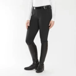 Piper Classic II Low-Rise Side Zip Breeches By SmartPak - Knee Patch -Lemieux Store 35141 black 17295
