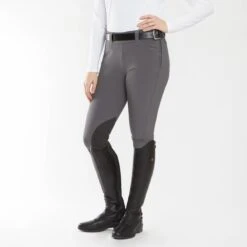 Piper Classic II Low-Rise Side Zip Breeches By SmartPak - Knee Patch