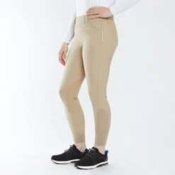 Piper Classic II Low-Rise Side Zip Breeches By SmartPak - Knee Patch -Lemieux Store 35141 tan 19714